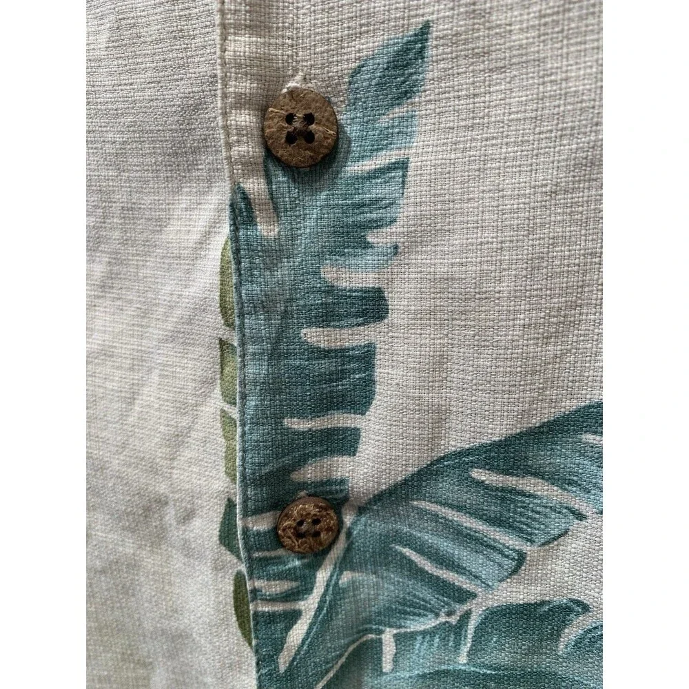 Island Shores Hawaiian Shirt Mens Large 100% Washable Silk Button Up Large - Picture 10 of 16